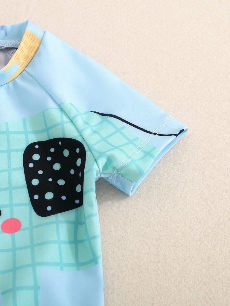 Baby Animal Print Swimming Costume