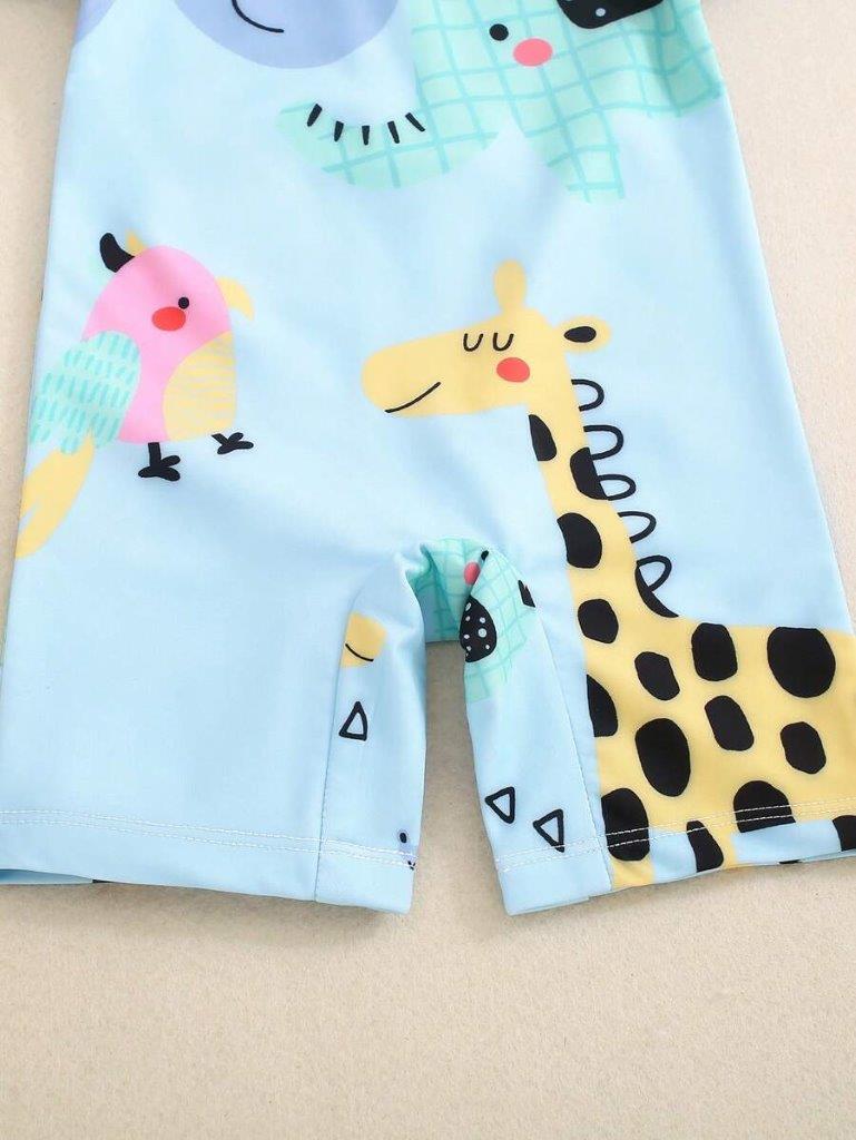 Baby Animal Print Swimming Costume