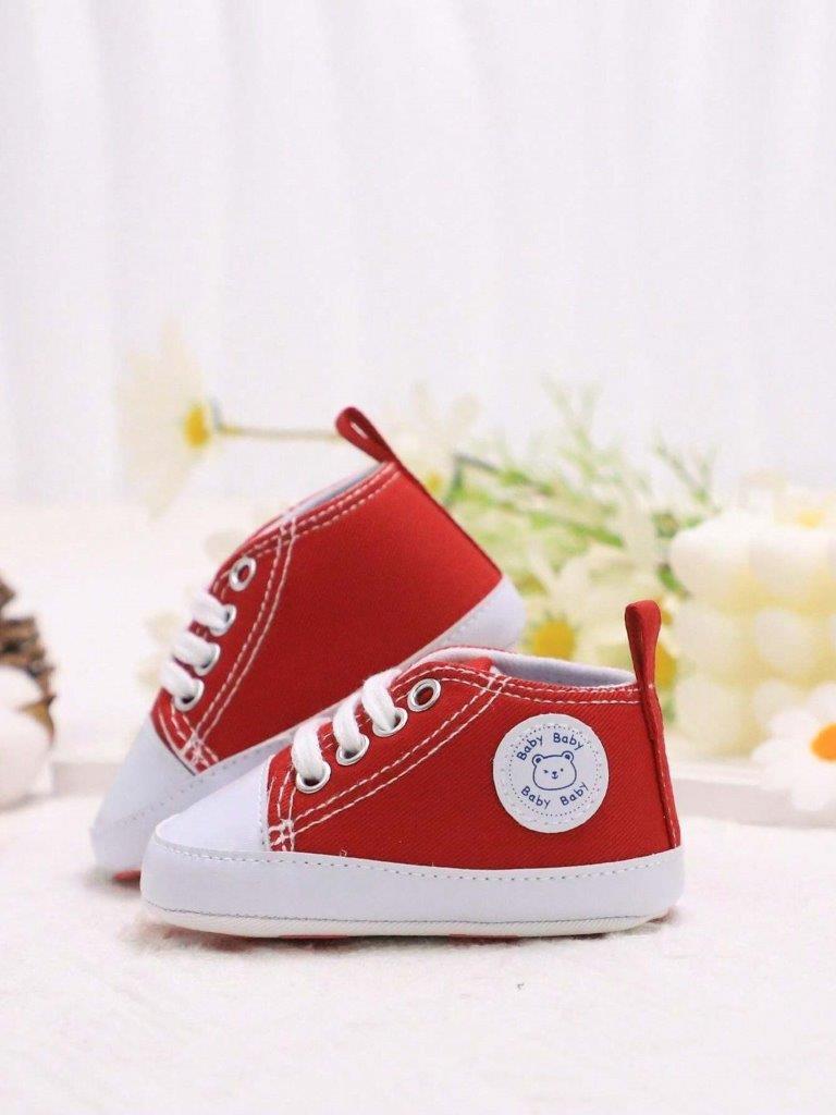 Baby Red Teddy Sneakers
