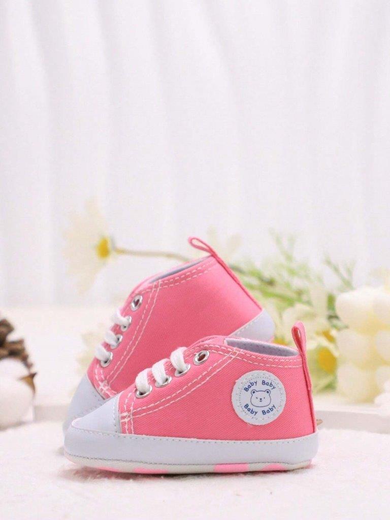 Baby Pink Teddy Sneakers