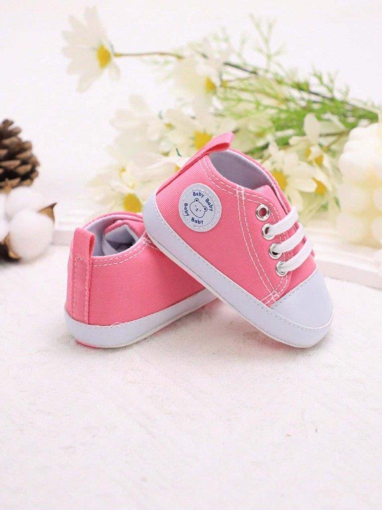 Baby Pink Teddy Sneakers