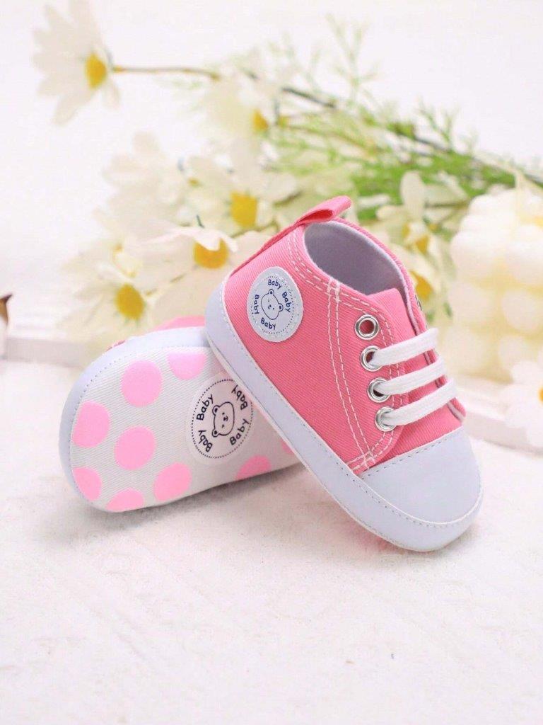 Baby Pink Teddy Sneakers