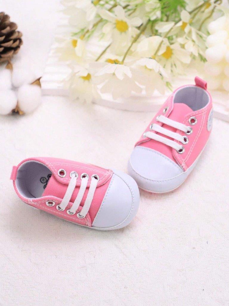 Baby Pink Teddy Sneakers