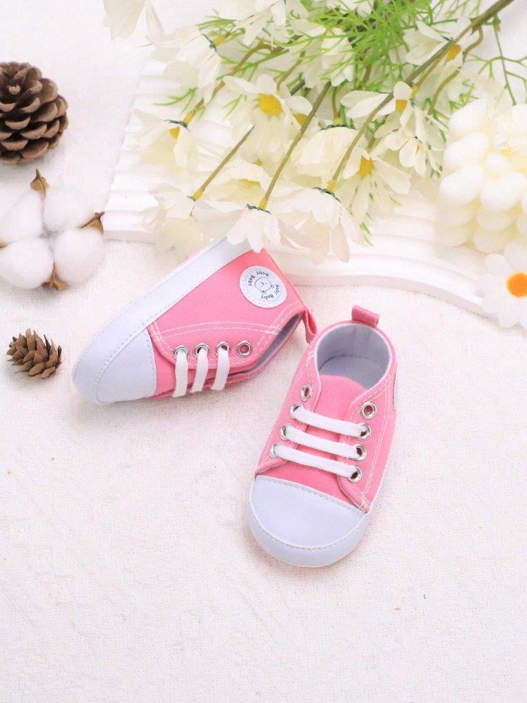 Baby Pink Teddy Sneakers