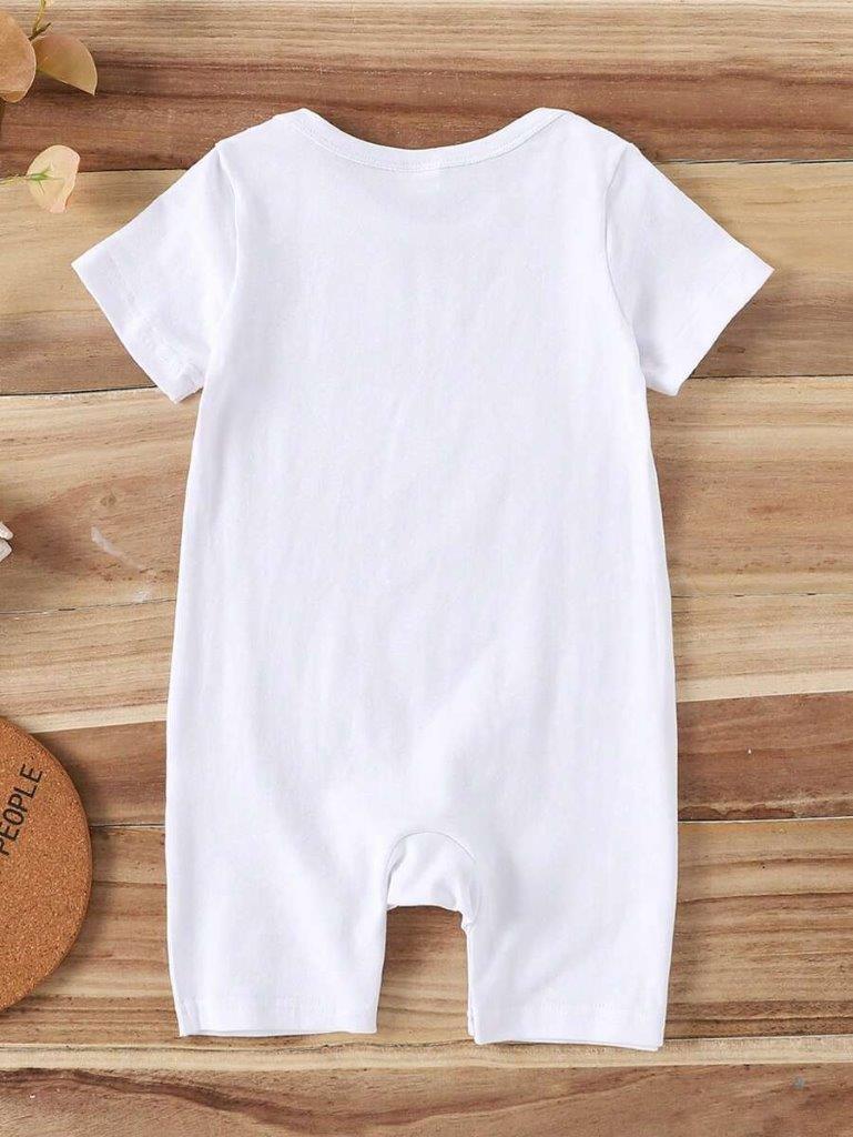 Baby Its My Birthday Romper White