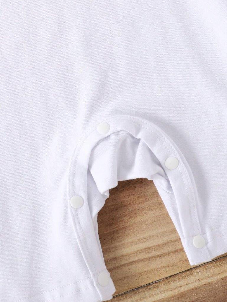 Baby Its My Birthday Romper White