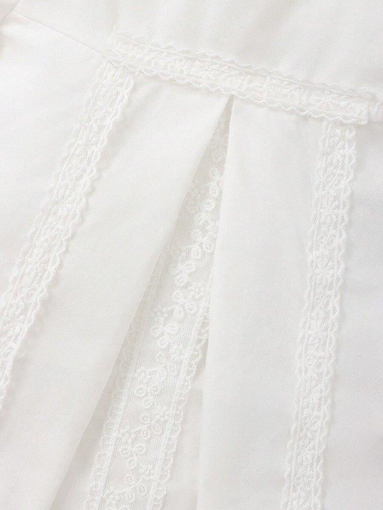 Baby White Elegant Puff Sleeve Dress With Hat