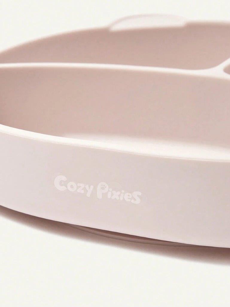 Baby Silicone Division Suction Plate Baby Pink