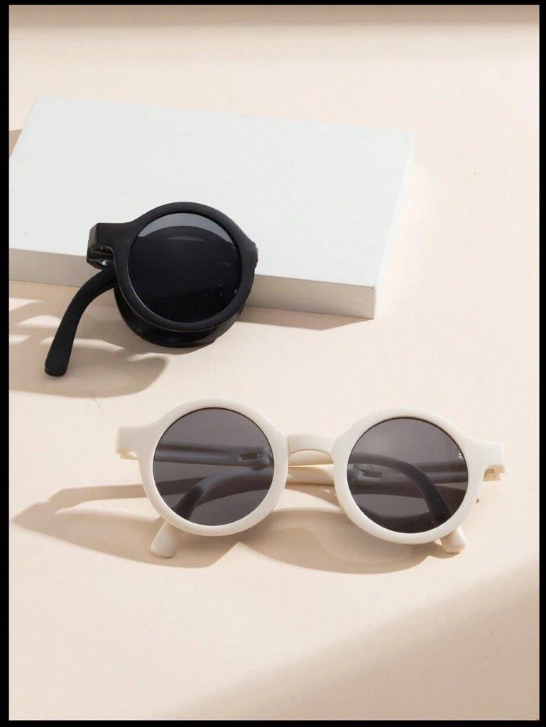 Kids 2 Piece Unisex Foldable Sunglasses