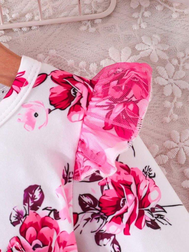 Baby Hot Pink Floral Dress