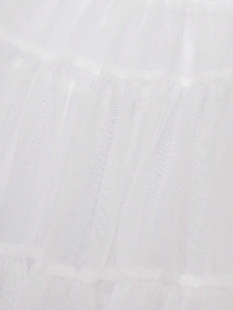 Baby White Party Puff Tulle Tutu Skirt