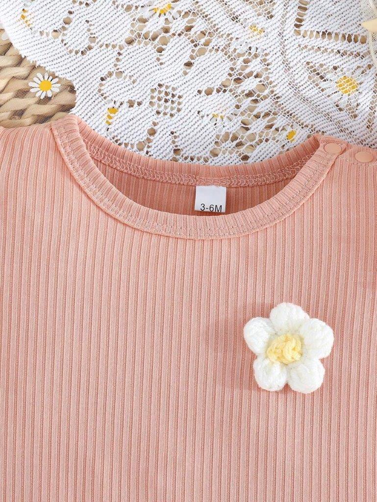 Baby 2 Piece Summer Daisy Print Romper Set