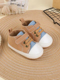 Baby Colour Block Strap Sneakers Apricot