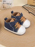 Baby Colour Block Strap Sneakers Blue