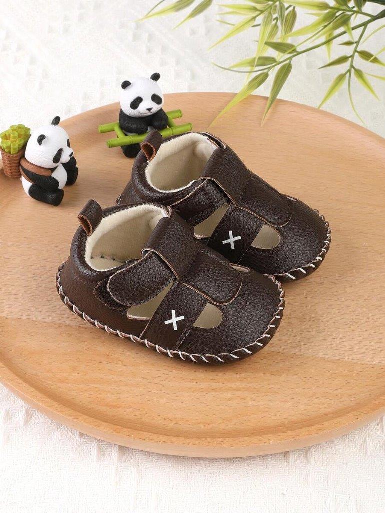 Baby Star Pattern Sandals Coffee Brown