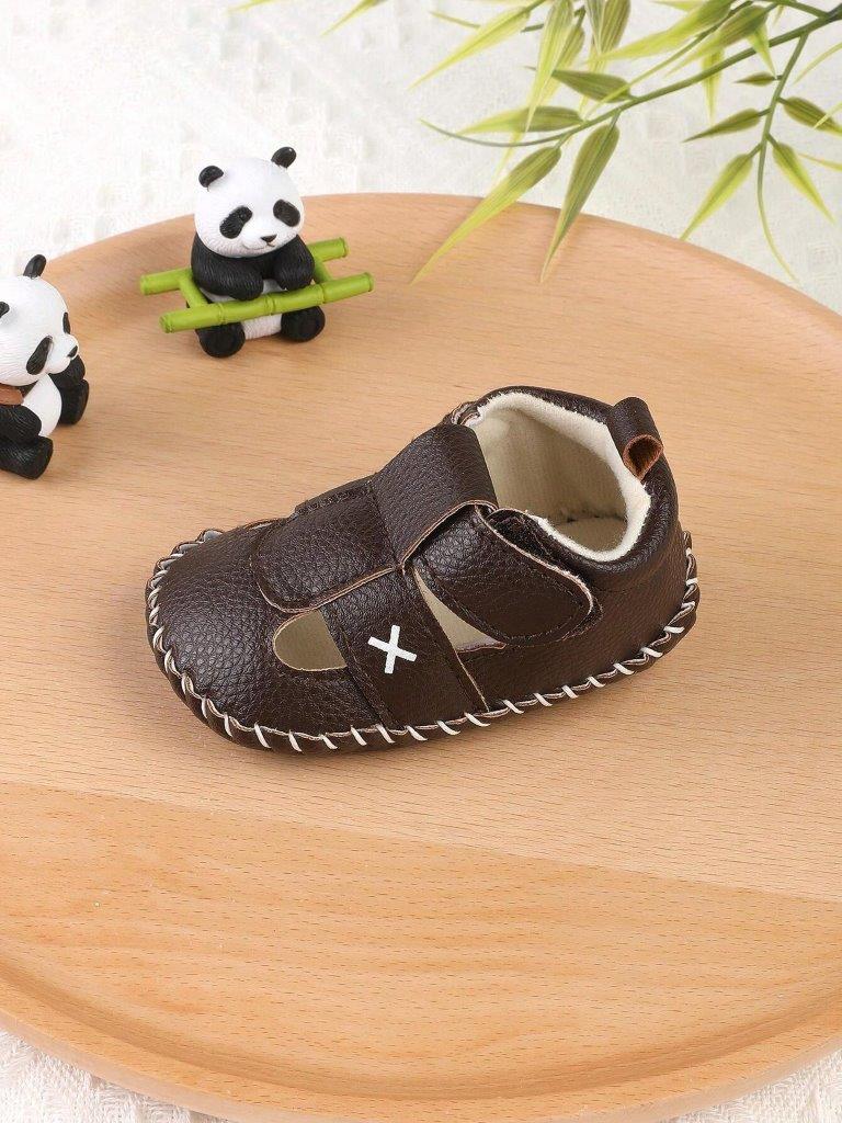 Baby Star Pattern Sandals Coffee Brown