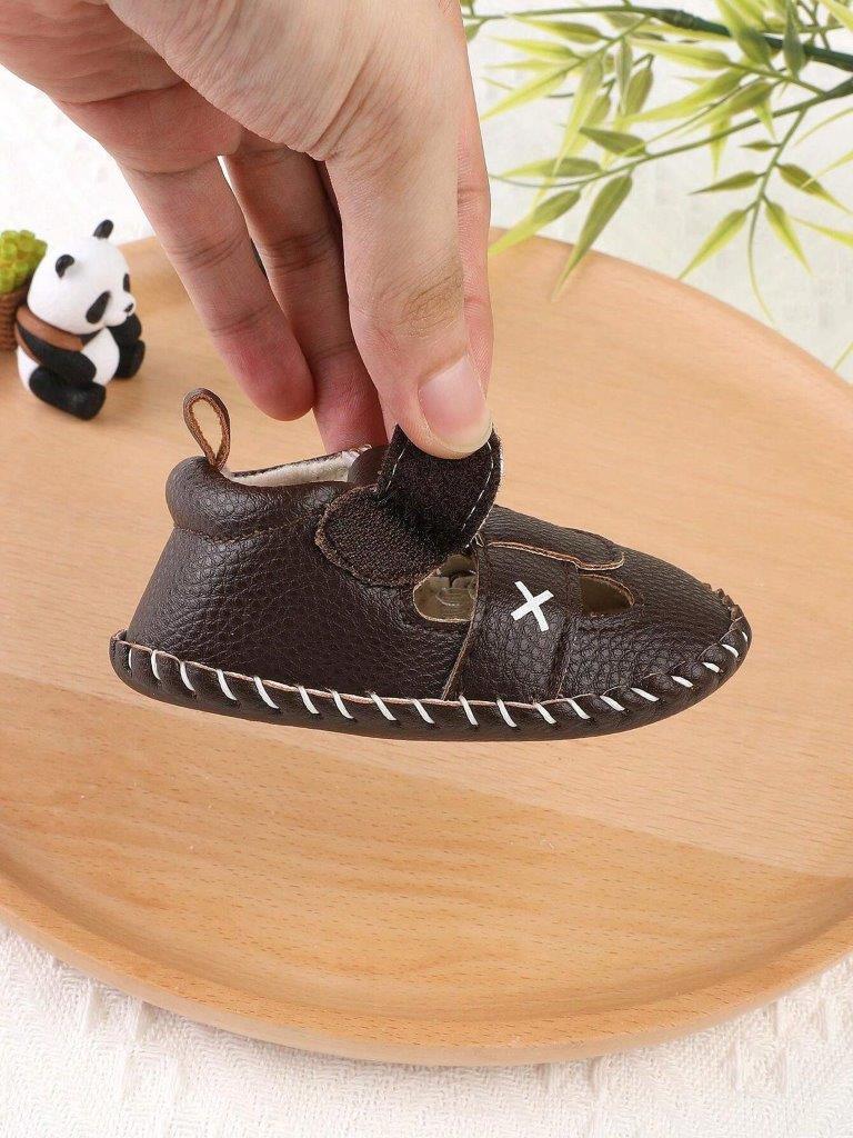 Baby Star Pattern Sandals Coffee Brown