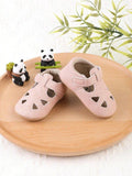 Baby Pink Pattern Leather Flats