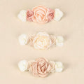 Baby 3 Piece Headband Set Beige