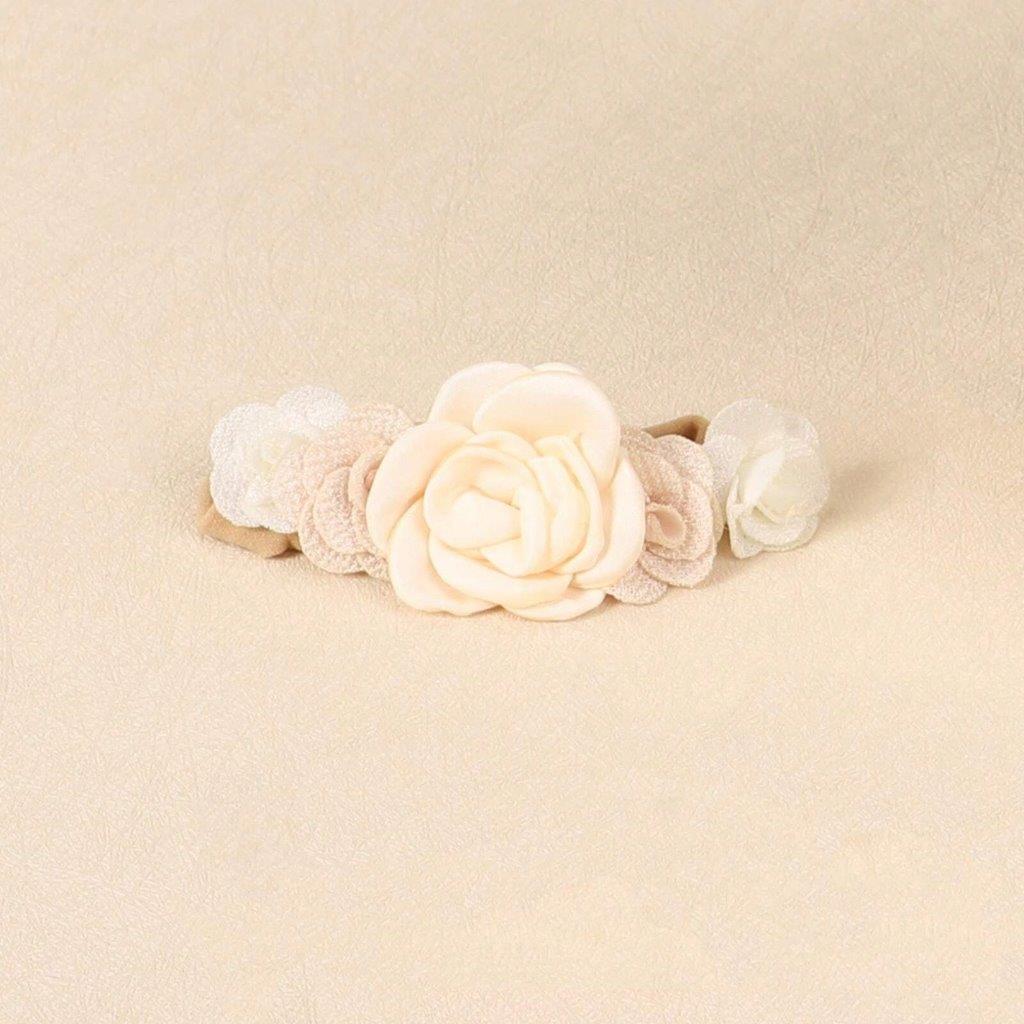 Baby 3 Piece Headband Set Beige