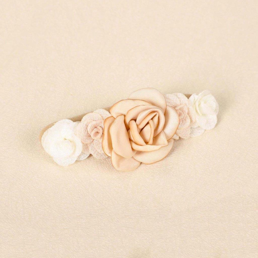 Baby 3 Piece Headband Set Beige
