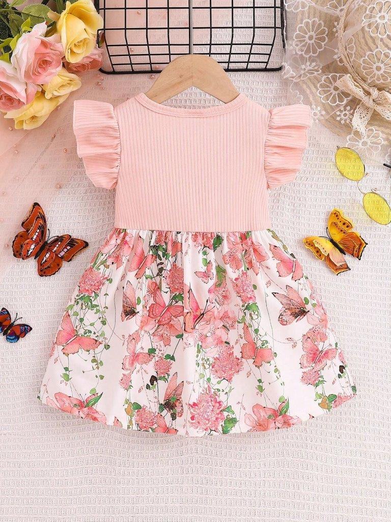 Baby Floral Print Casual Dress