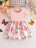 Baby Floral Print Casual Dress