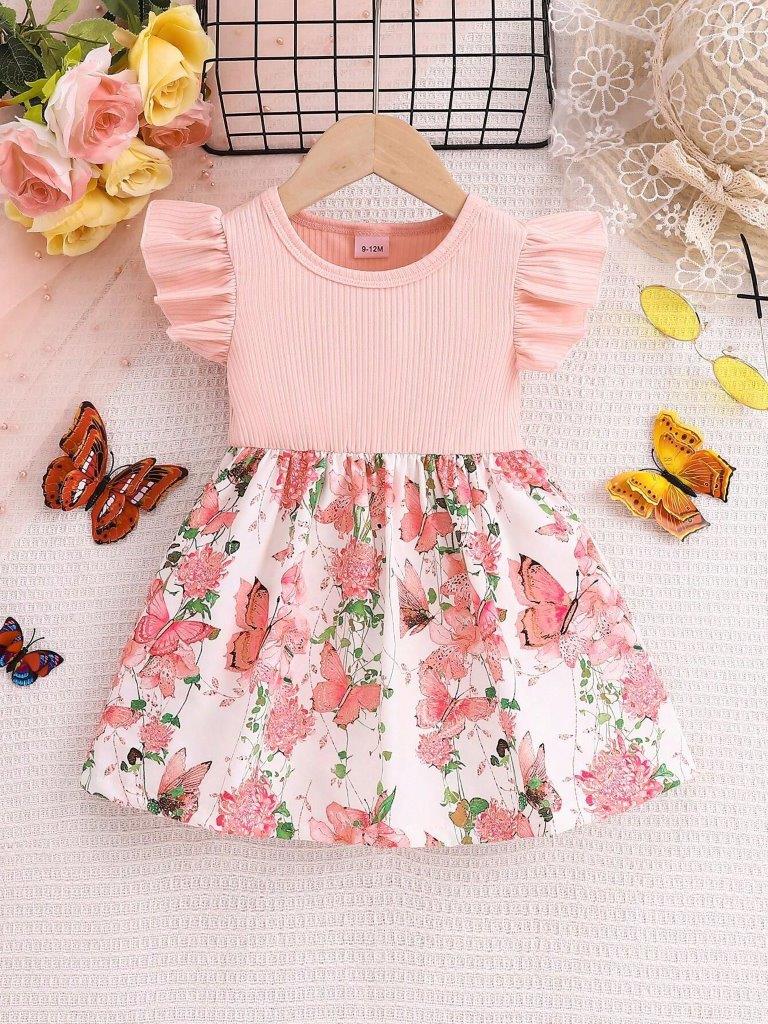 Baby Floral Print Casual Dress