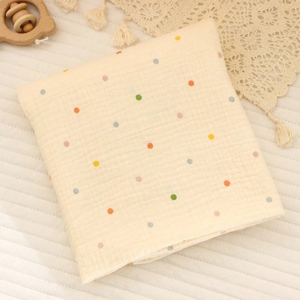 Baby Coloured Dots Muslin Blanket