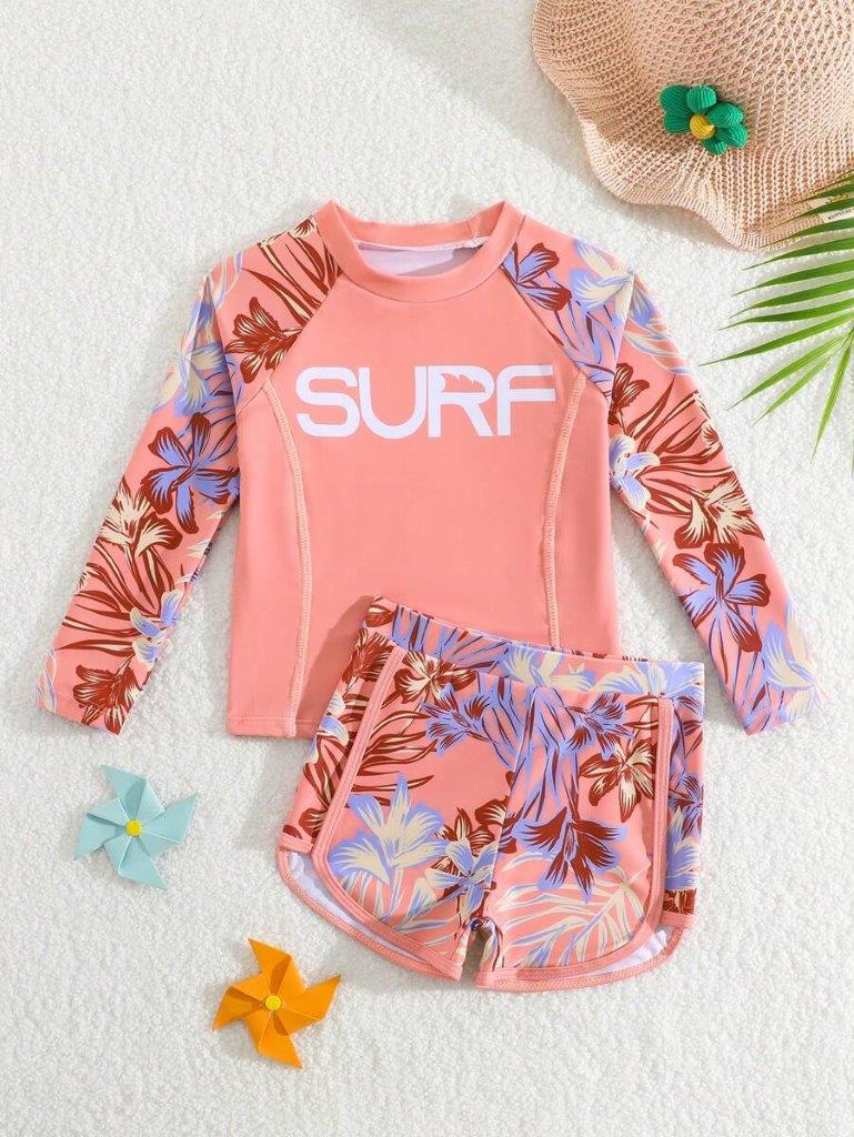 Toddler Girls Surf Set Swimming Costume