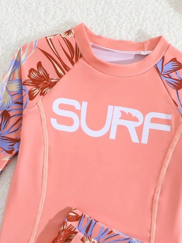 Toddler Girls Surf Set Swimming Costume