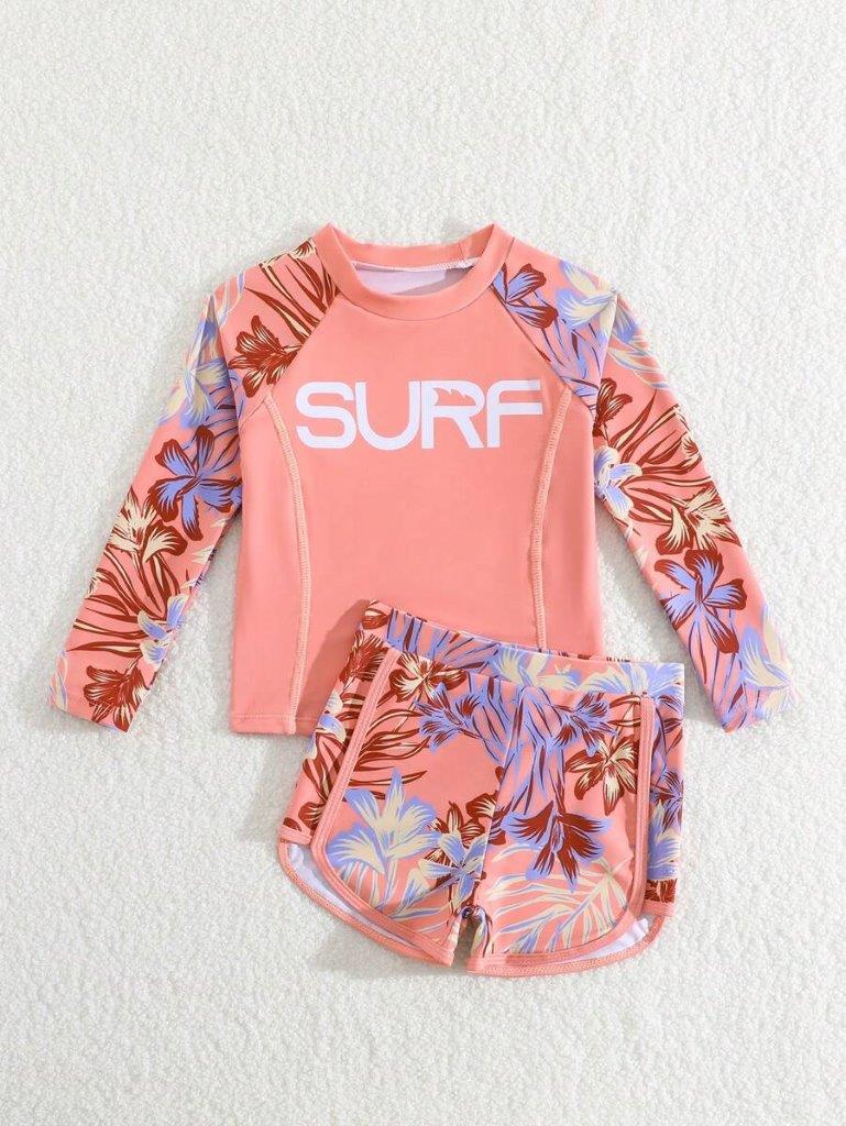 Toddler Girls Surf Set Swimming Costume