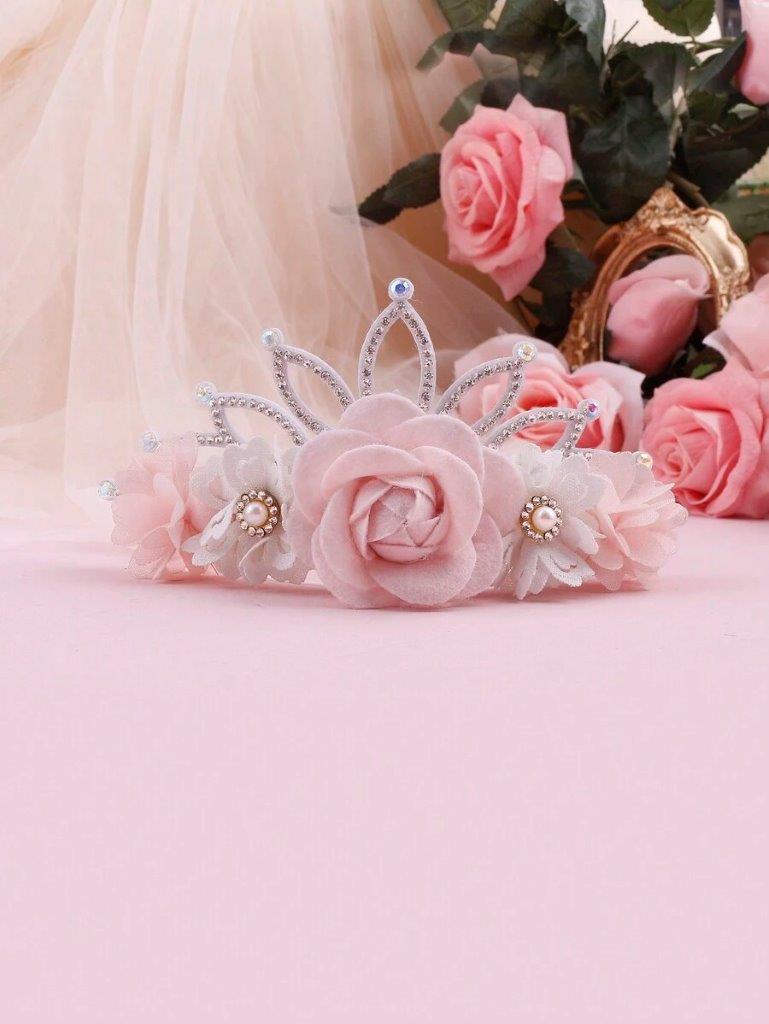 Baby 3 Piece Tiara Rose Headband Set