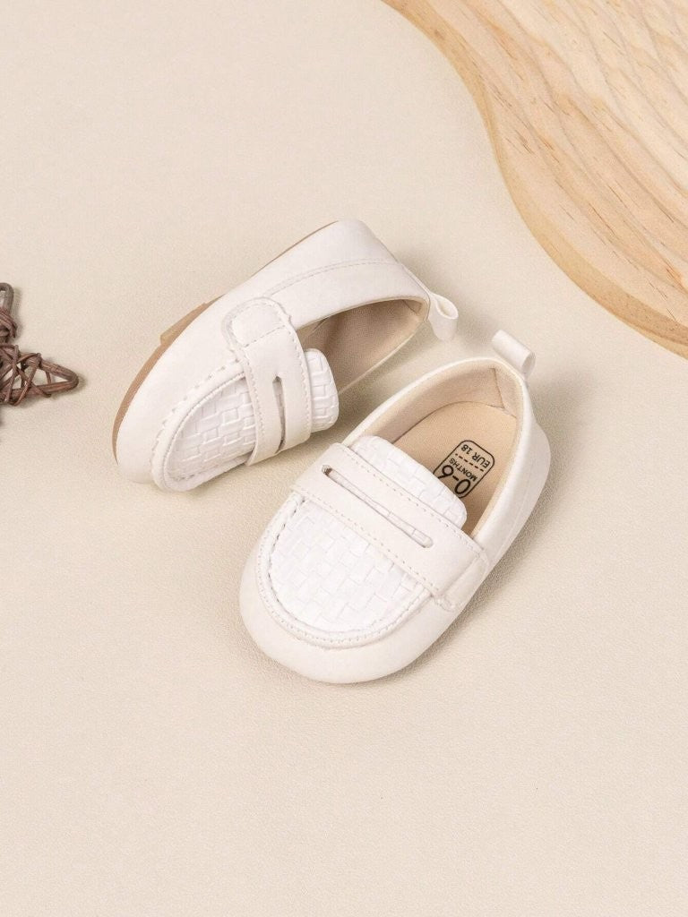 Baby Pattern Loafer Slip On White