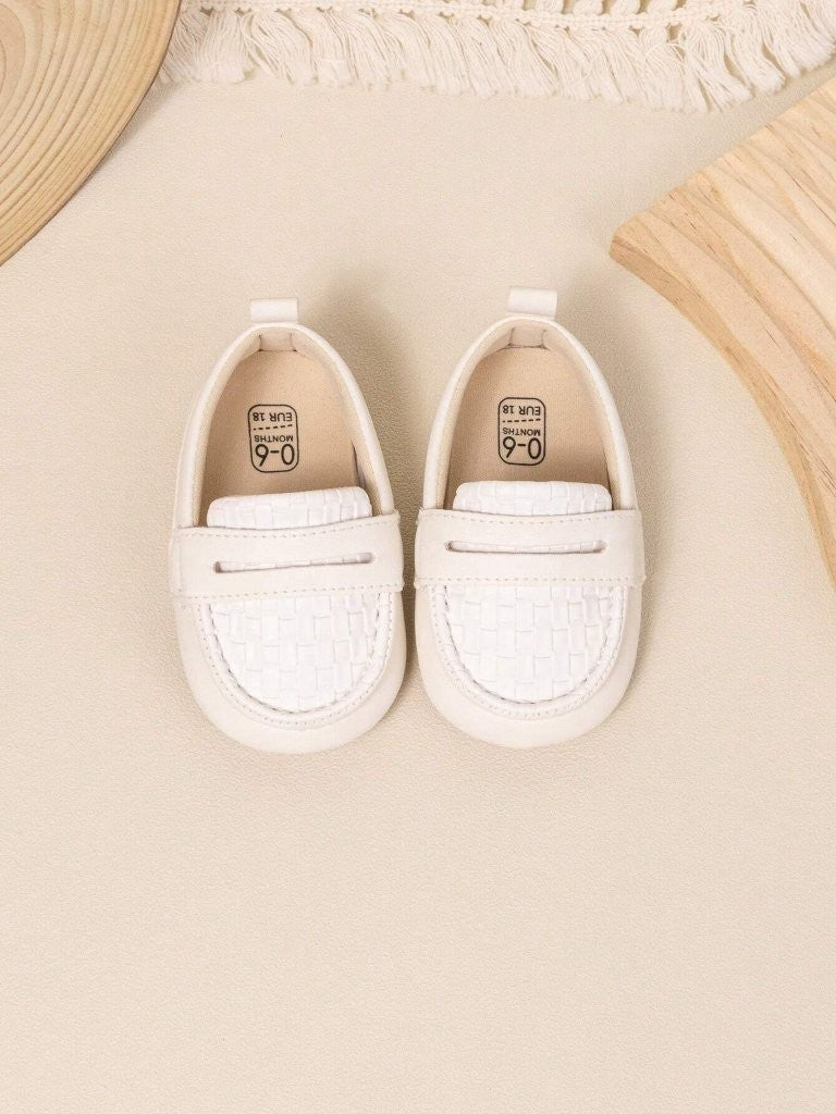 Baby Pattern Loafer Slip On White