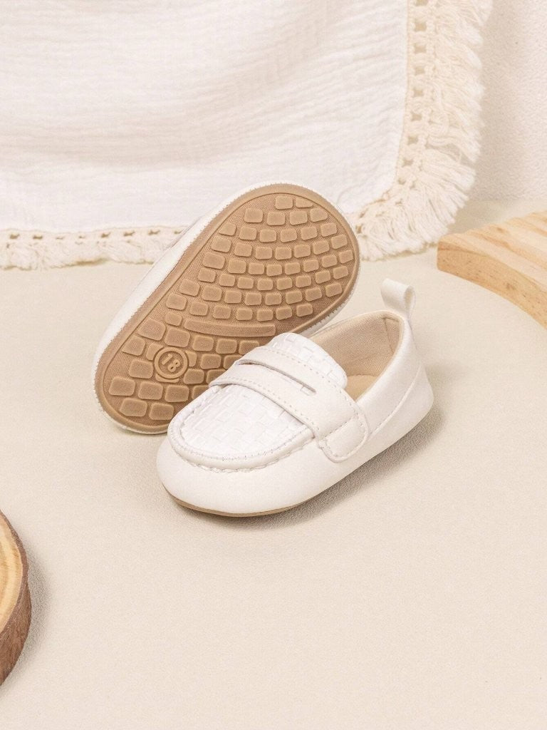 Baby Pattern Loafer Slip On White