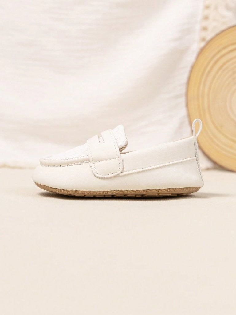 Baby Pattern Loafer Slip On White