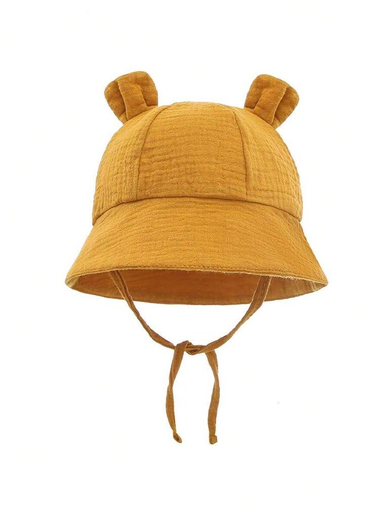 Baby Ear Bucket Hat Ginger 3-12 Months