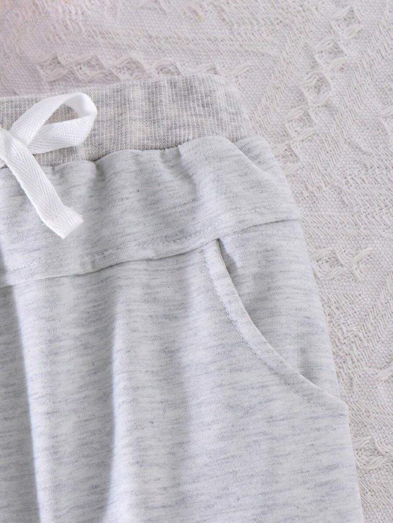 Baby Little Brother Blue Pullover And Pants Set