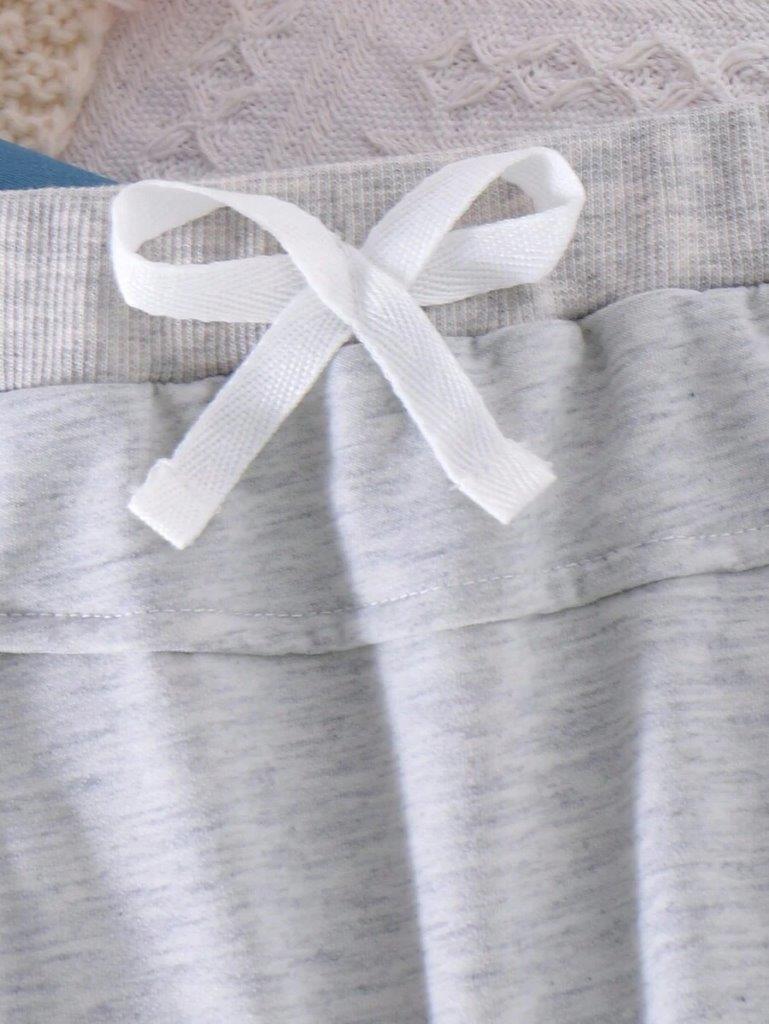 Baby Little Brother Blue Pullover And Pants Set