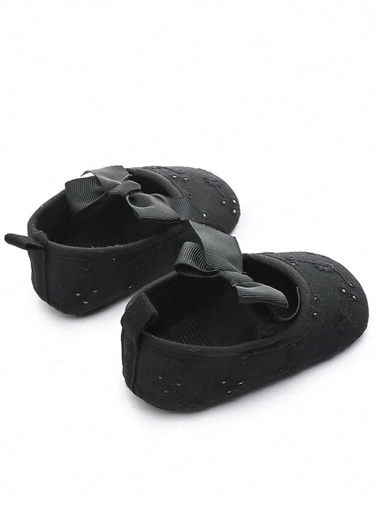 Baby black Patterned Flats