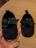 Baby black Patterned Flats