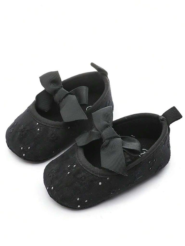 Baby black Patterned Flats