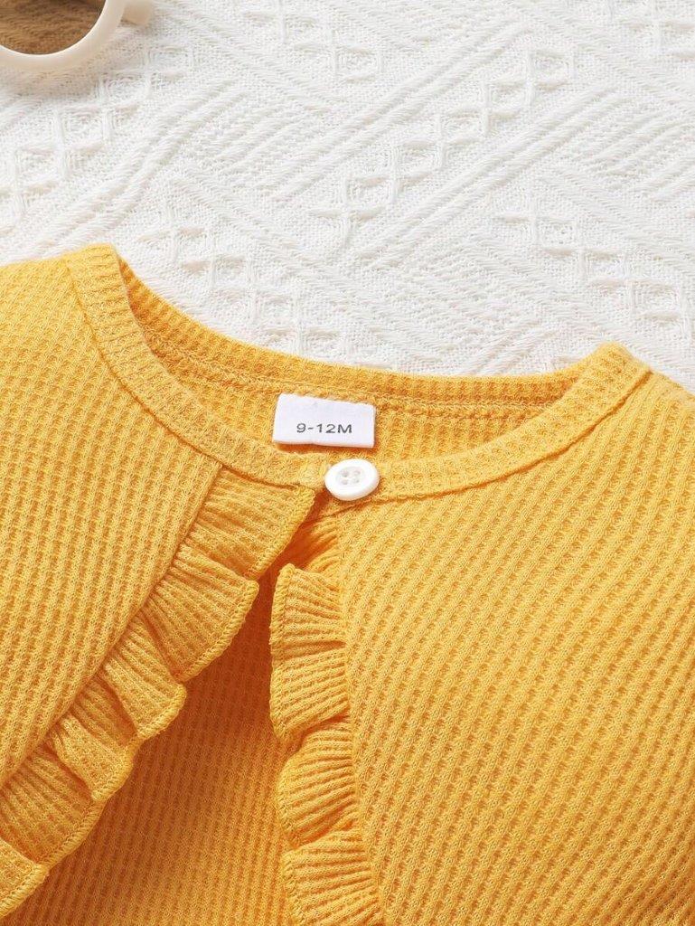 Baby Cardigan With Double Bow Dress