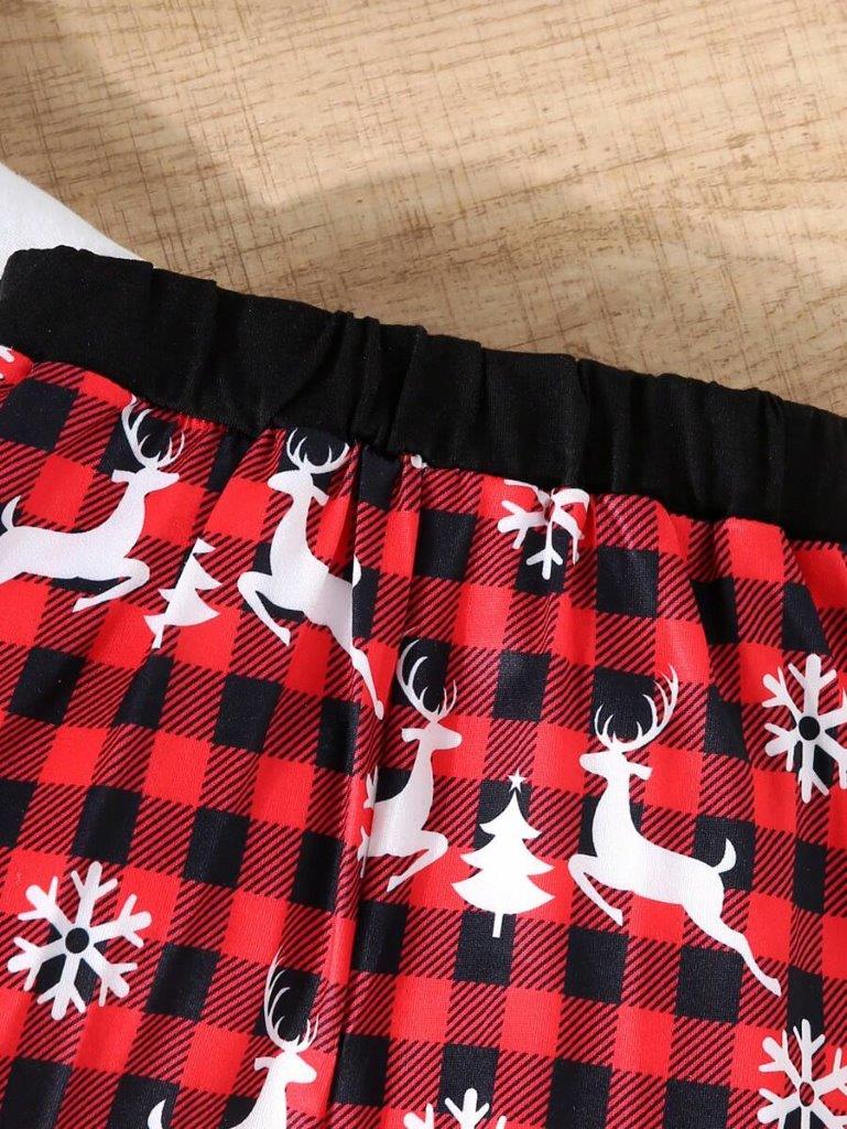 Baby Christmas Bow Tie Bodysuit 3 Piece Set