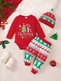Baby Christmas 3 Piece Set Red