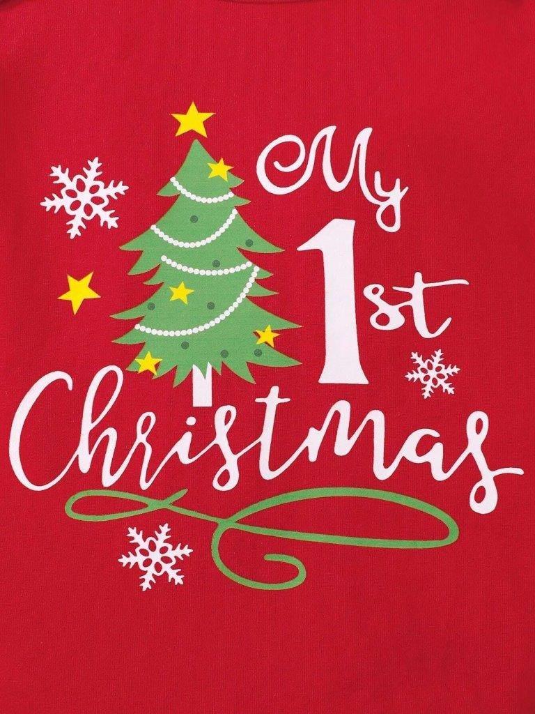 Baby Christmas 3 Piece Set Red