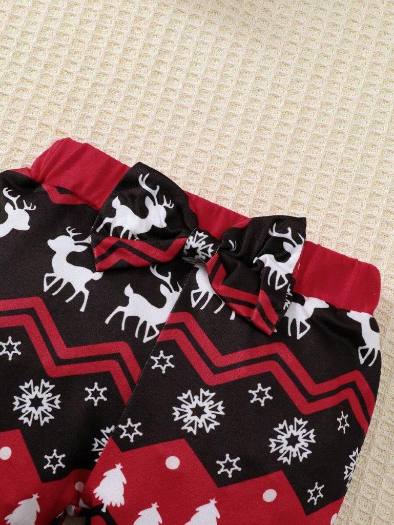 Baby 4 Piece Christmas Bodysuit Outfit