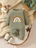 Baby Green Rainbow Pattern Jumpsuit