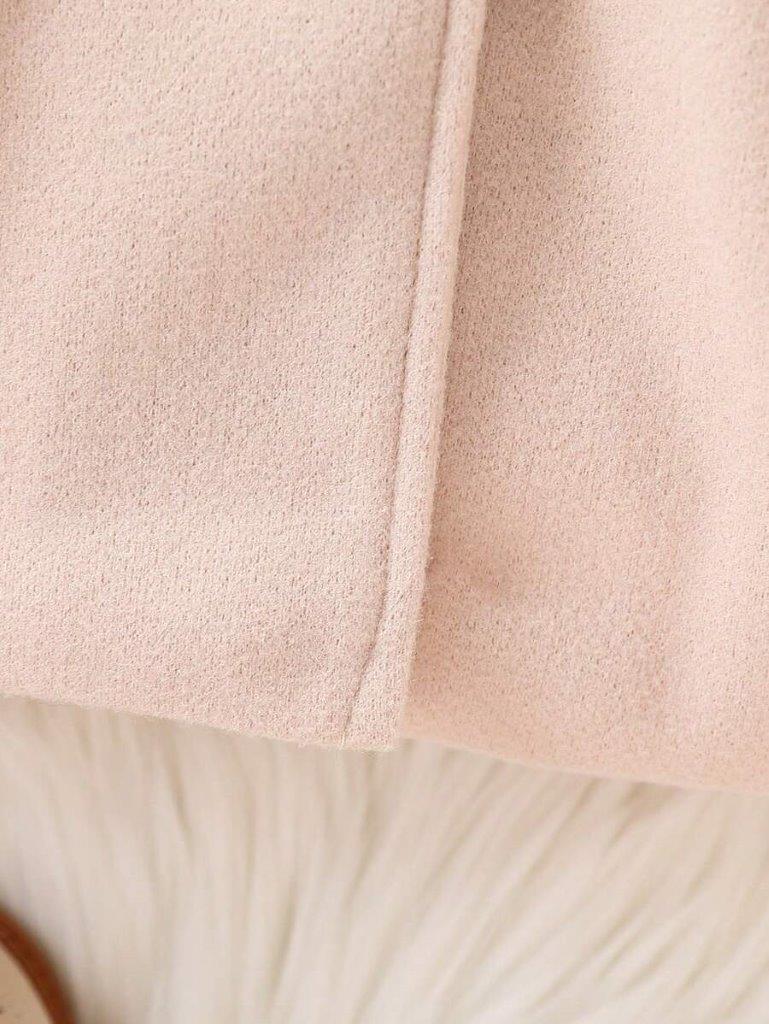Baby Frilled Pattern Button Coat
